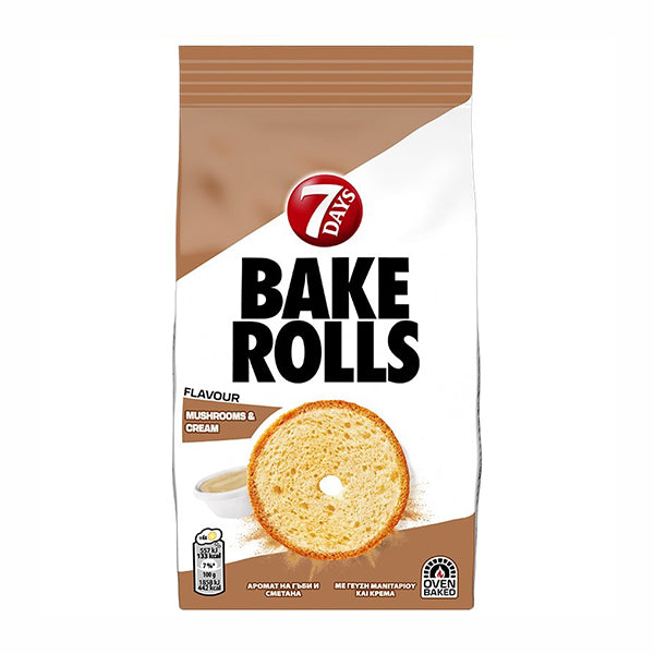 7 Days Mushroom & Cream Bake Rolls 80g