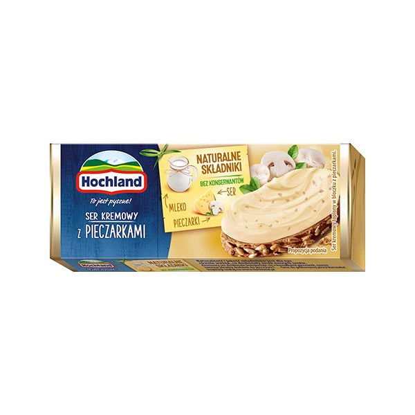 Hochland Block Cheese with Mushrooms 90g