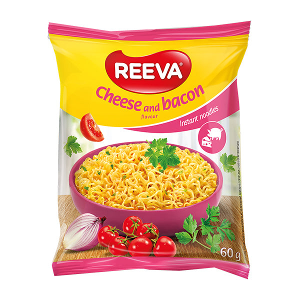 Reeva Cheese and Bacon Flavoured Instant Noodles 60g