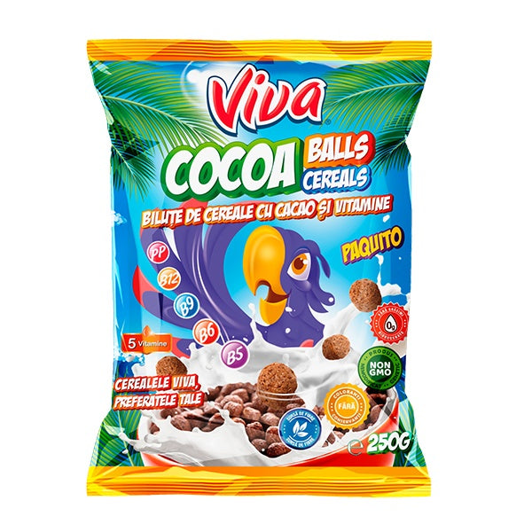 Viva Cacao Cereal Balls 250g