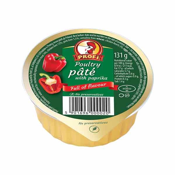 Profi Poultry Pate with Paprika 131g