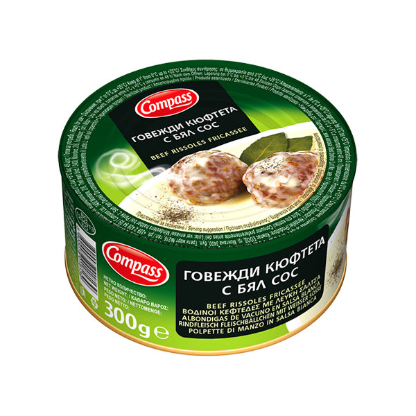 Compass Beef Rissoles Fricassee 300g