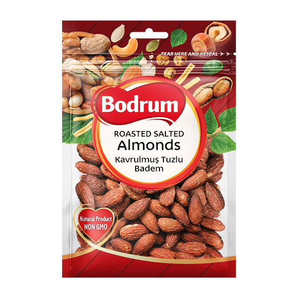 Bodrum Roasted & Salted Almonds 150g