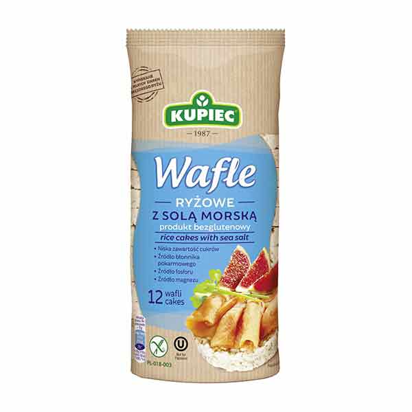 Kupiec Rice Cakes with Sea Salt 120g