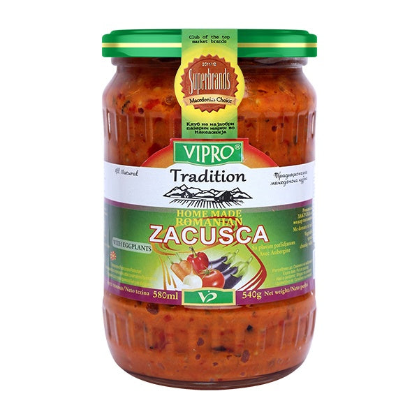 Vipro Homemade Romanian Zacusca With Eggplants 540g