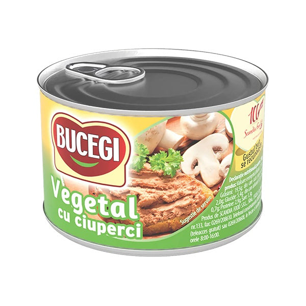 Bucegi Vegetal Ciuperci Mushrooms Pate 200g