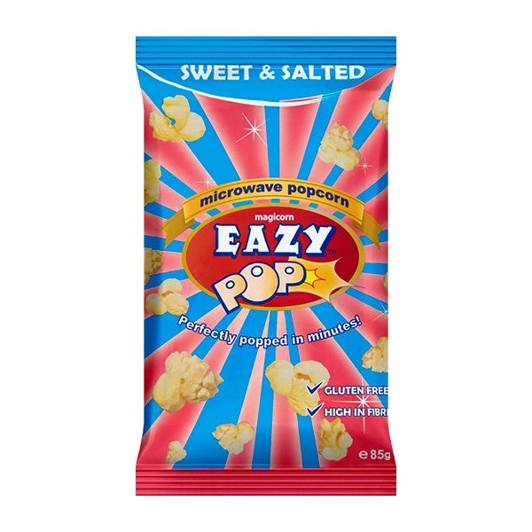 Eazy Pop Sweet & Salted Microwave Popcorn 85g