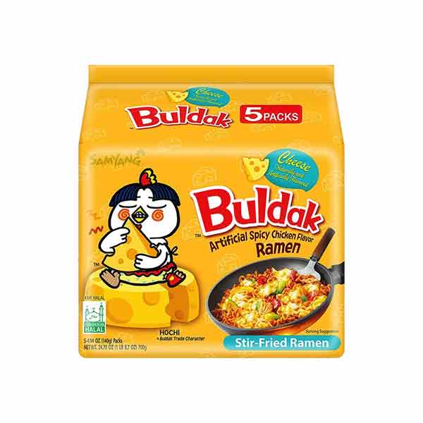 Samyang Buldak Hot Chicken Ramyun Cheese 5x140g