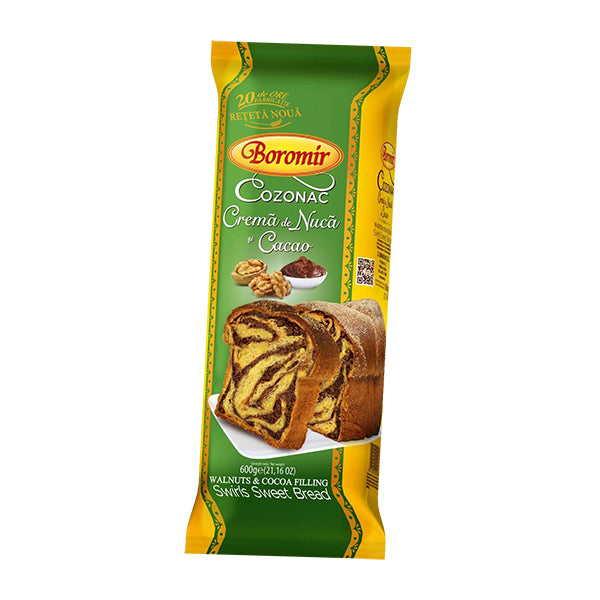Boromir Cozonac Walnuts & Cocoa Filling 450g