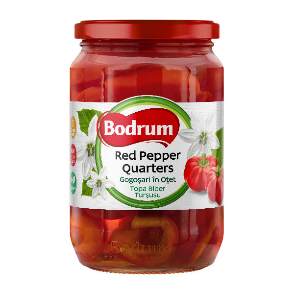 Bodrum Gogosari Red Pepper Quarters 620g