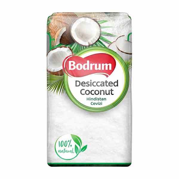 Bodrum Desiccated Coconut 400g — fine dried coconut for baking from Foodsklep