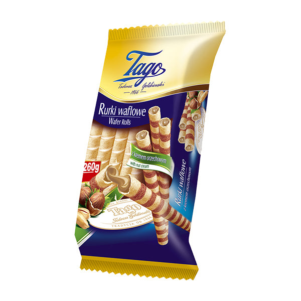 Tago Nut Wafer Rolls 260g