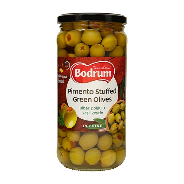 Bodrum Green Olives Stuffed Pimento 680g