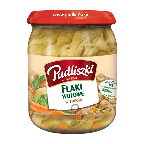 Pudliszki Filaki with Beef Tripe in Broth Ready Meal 500g