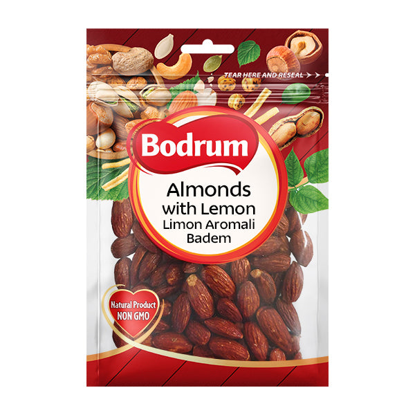 Bodrum Lemon Flavoured Almonds 150g