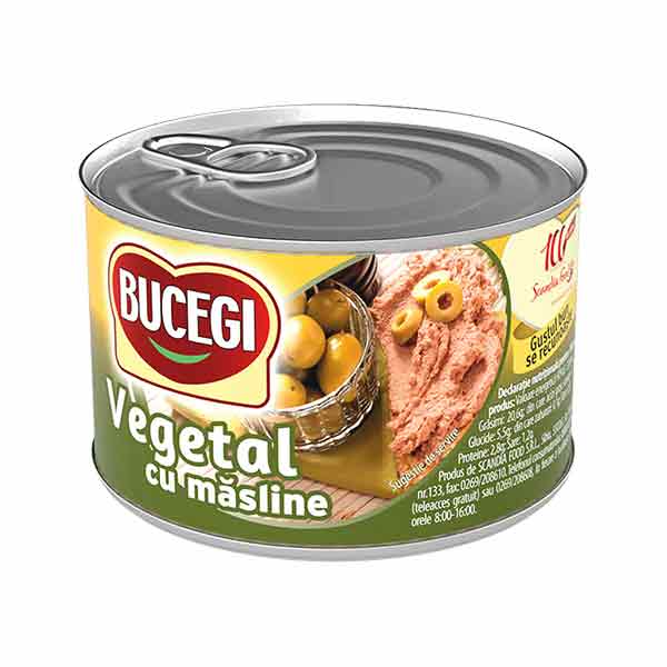 Bucegi Vegetal Masline Olives Pate 200g