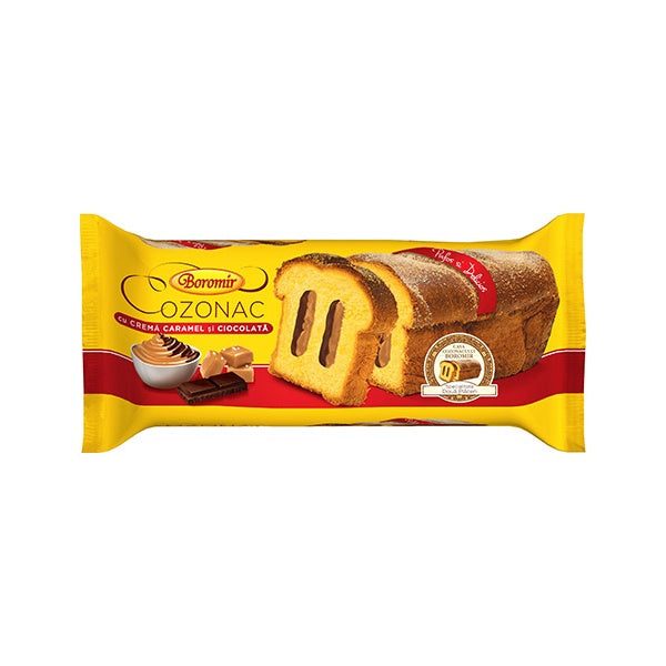 Boromir Cozonac Chocolate and Caramel Cream 450g