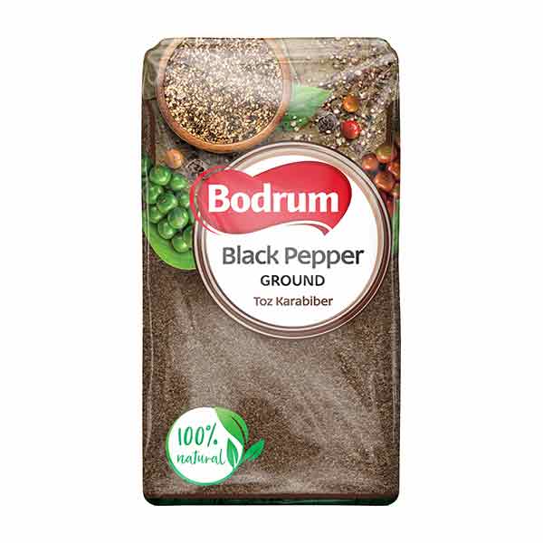 Bodrum Ground Black Pepper 700g — finely ground everyday pepper from Foodsklep