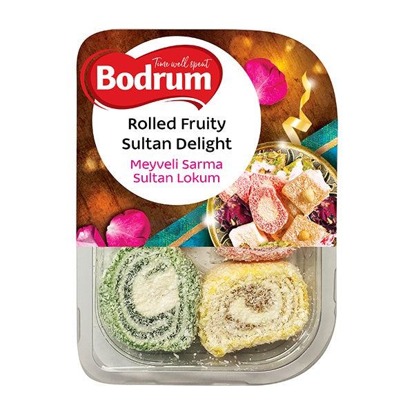 Bodrum Rolled Fruity Sultan Turkish Delight 200g