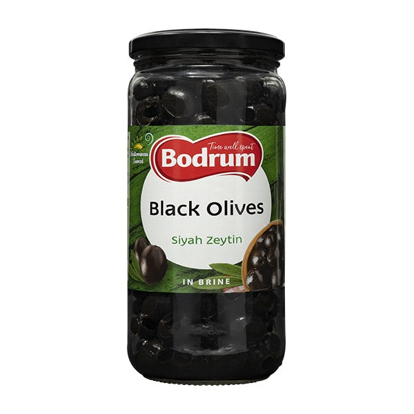Bodrum Whole Black Olives 680g