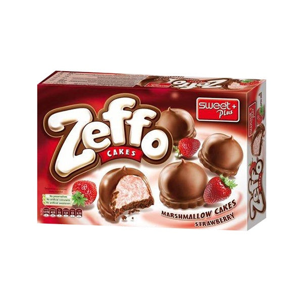 SweetPlus Zeffo Marshmallow Cakes with Strawberry 150g