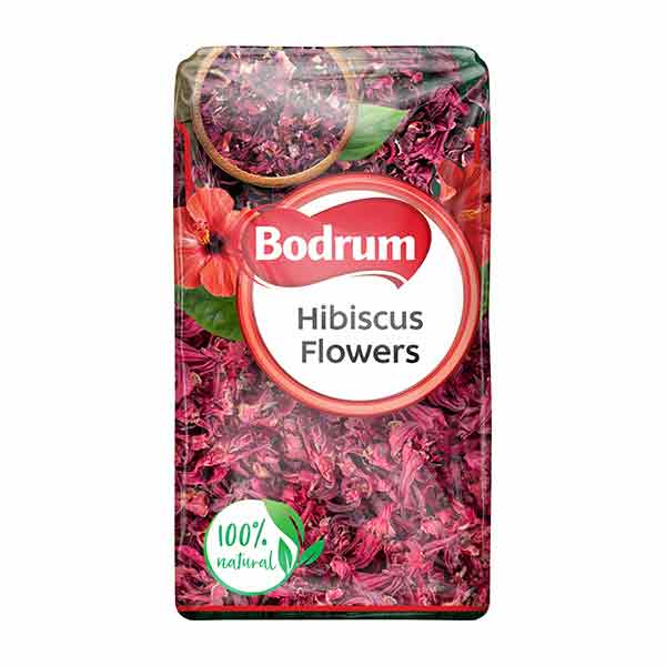 Bodrum Hibiscus Flowers 150g — dried hibiscus petals for herbal tea from Foodsklep