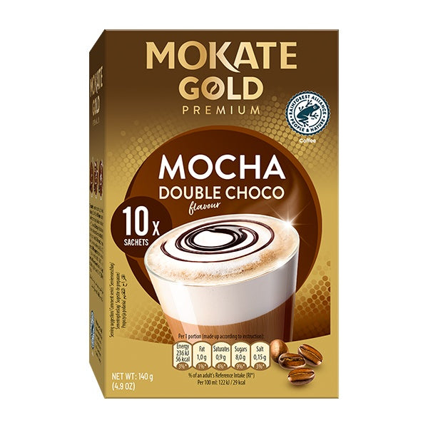 Mokate Gold Premium Mocha Chocolate Cappucino 10x14g