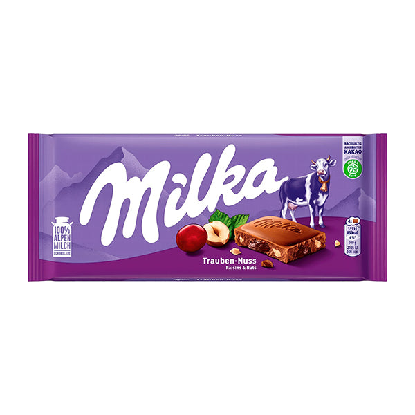 Milka Raisins & Nuts Chocolate 100g