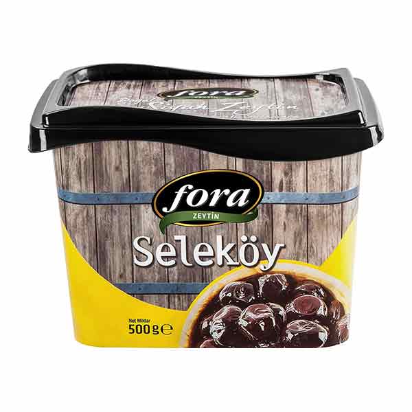 Fora Natural Black Olives Oil Cured in Vacuum 500g