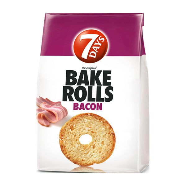 7 Days Bacon Bake Rolls 80g