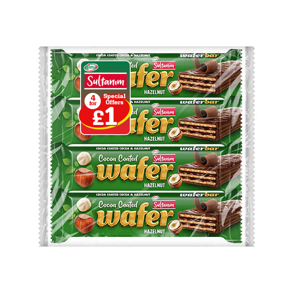 Sultanim Multipack Hazelnut Wafer 4x50g
