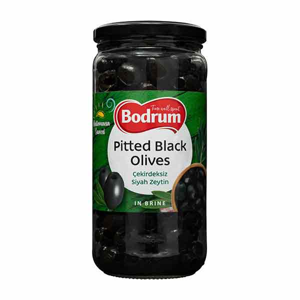 Bodrum Pitted Black Olives 680g
