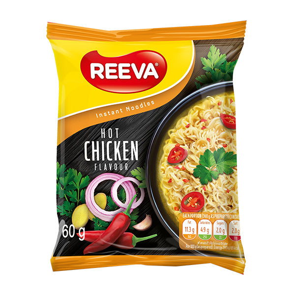 Reeva Hot Chicken Flavoured Instant Noodles 60g