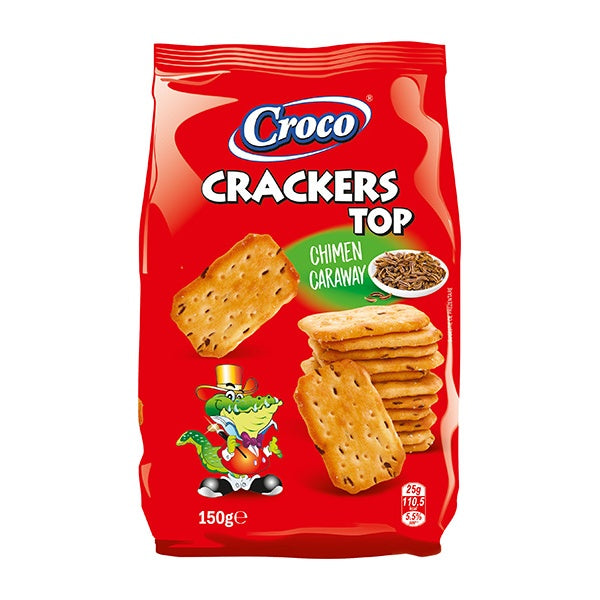 Croco Cumin Crackers Top 150g