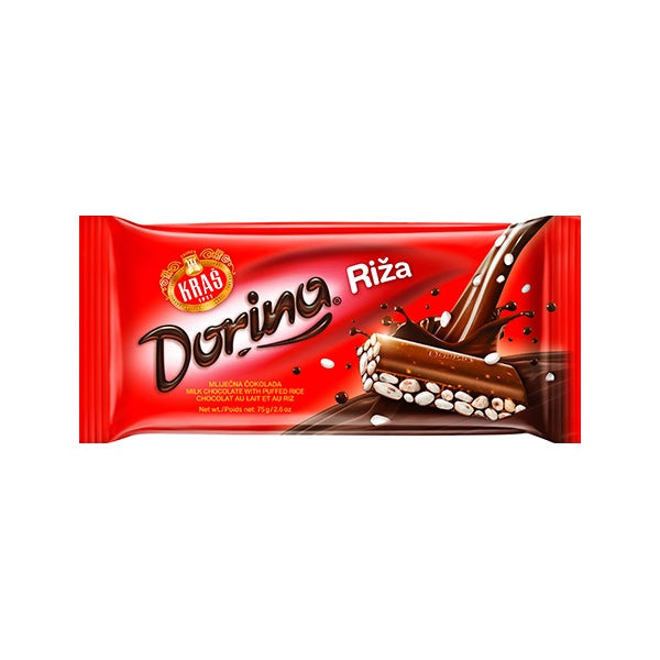 Kras Dorina Puffed Rice Chocolate 75g