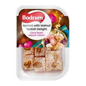 Bodrum Apricot & Walnut Turkish Delight 200g – available from Foodsklep with UK delivery