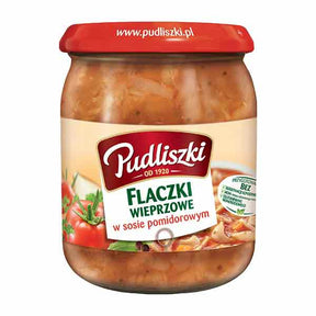 Pudliszki Pork Tripe in Tomato Sauce 500g – available from Foodsklep with UK delivery
