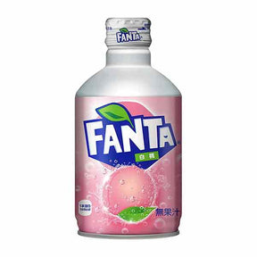 Fanta Peach Japanese Metal Bottle 300ml – available from Foodsklep with UK delivery