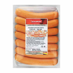 Kosarom Frankfurters with Cheese 350g – available from Foodsklep with UK delivery