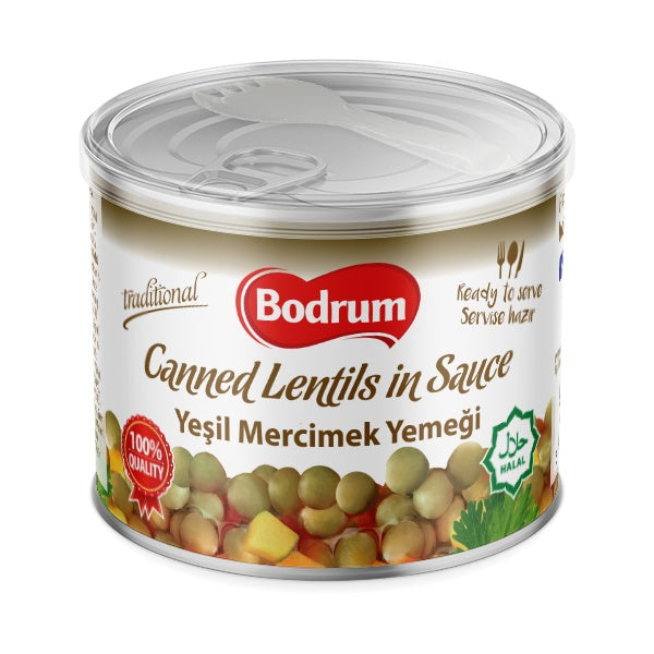 Bodrum Green Lentils in Sauce Ready Meal 400g