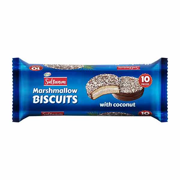 Sultanim Marshmallow Biscuits with Chocolate and Coconut 220g