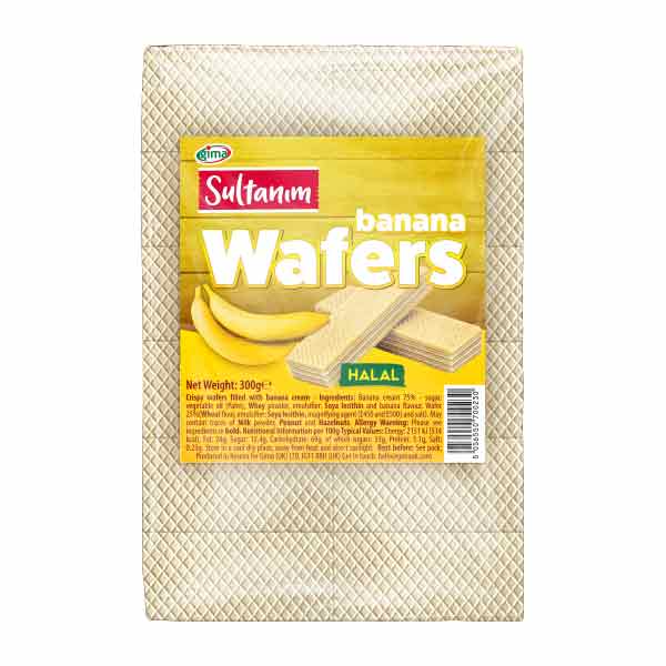 Sultanim Banana Cream Filling Wafers 300g