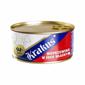 Krakus Canned Meat Wieprzowina 300g – available from Foodsklep with UK delivery