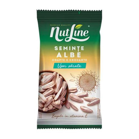 Nutline White Seeds Light Salt 150g — lightly salted white sunflower seeds, available from Foodsklep with UK delivery