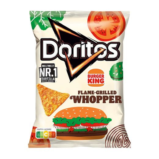 Doritos Burger King 110g — Burger King flavoured tortilla chips, available from Foodsklep with UK delivery