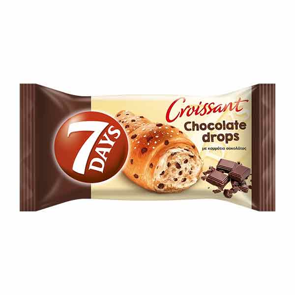7 Days Chocolate Drops Croissant 70g