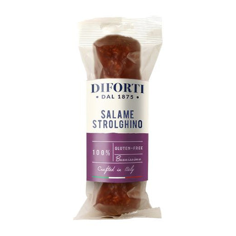 Diforti Salame Strolghino 125g — Italian lean cured salame, available from Foodsklep with UK delivery