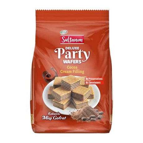 Sultanim Mini Wafers with Cocoa Cream 150g — bite-sized cocoa cream wafers, available from Foodsklep with UK delivery