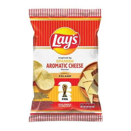 Lays Spanish Aromatic Cheese Crisps 130g — aromatic cheese flavoured potato crisps, available from Foodsklep with UK delivery