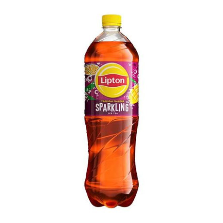 Lipton Ice Tea Sparkling Tropical 1.5L — sparkling tropical flavoured iced tea, available from Foodsklep with UK delivery